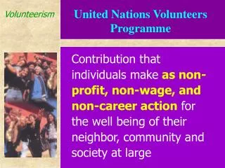 United Nations Volunteers Programme