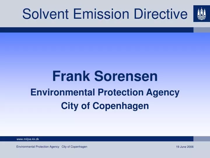 frank sorensen environmental protection agency city of copenhagen