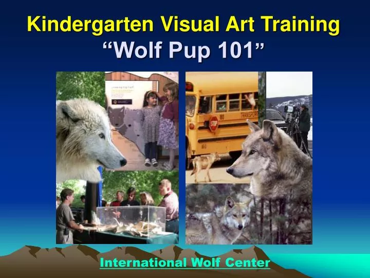 kindergarten visual art training wolf pup 101