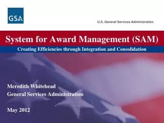 System for Award Management (SAM)