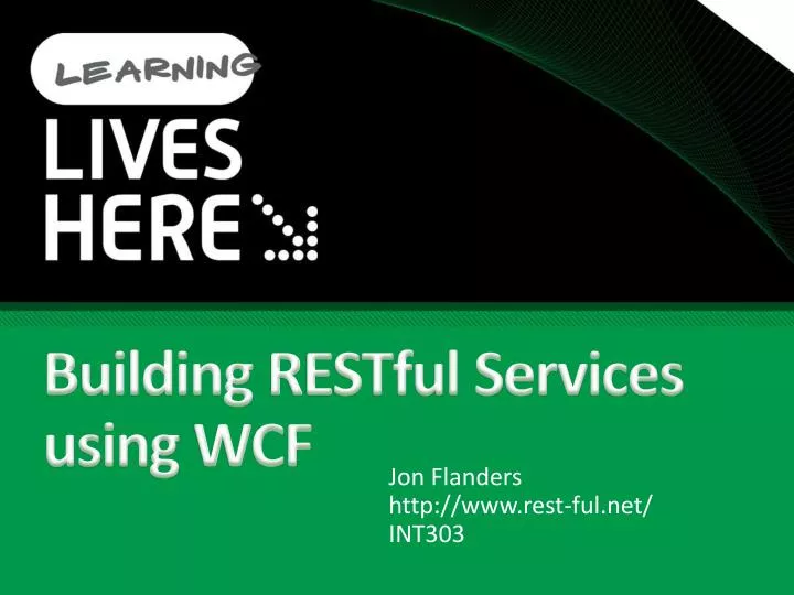 building restful services using wcf