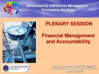 PLENARY SESSION Financial Management and Accountability