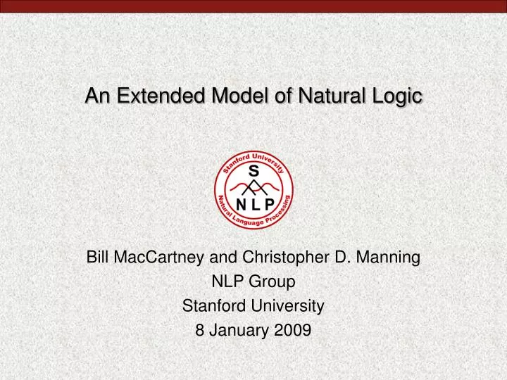 an extended model of natural logic