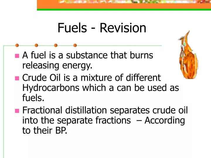 fuels revision