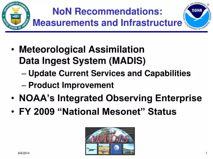 non recommendations measurements and infrastructure
