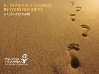 SUSTAINABLE TOURISM IN YOUR BUSINESS