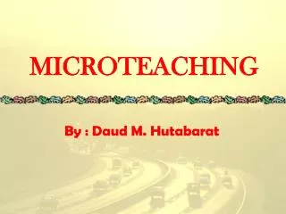 MICROTEACHING