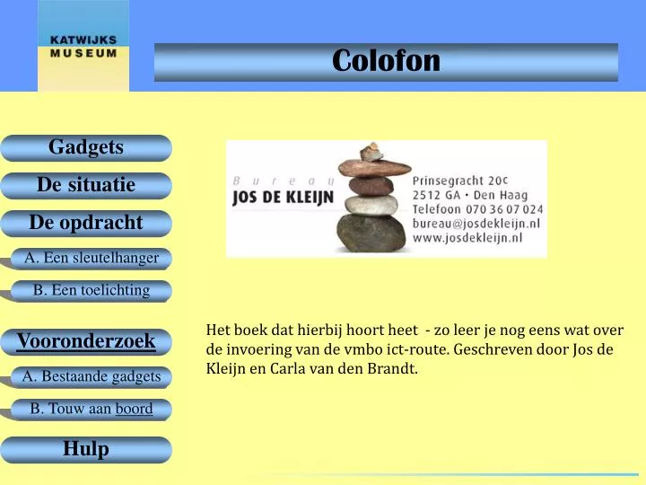 colofon