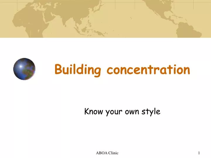 building concentration