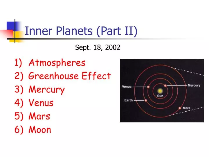 inner planets part ii
