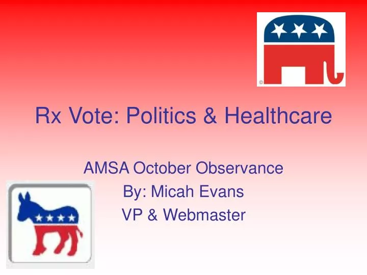 rx vote politics healthcare