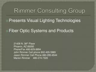 Rimmer Consulting Group