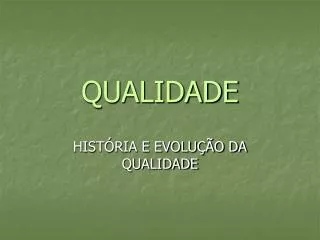 qualidade