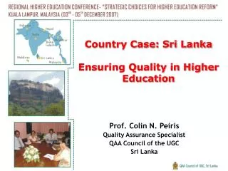 Country Case: Sri Lanka Ensuring Quality in Higher Education