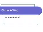 Check Writing - slide 1