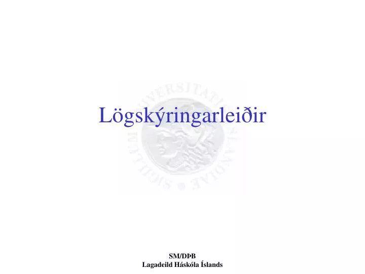 l gsk ringarlei ir