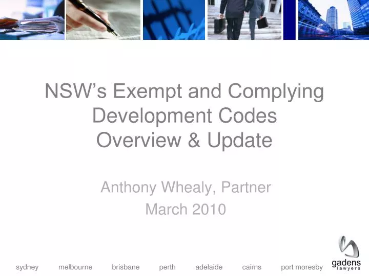 nsw s exempt and complying development codes overview update