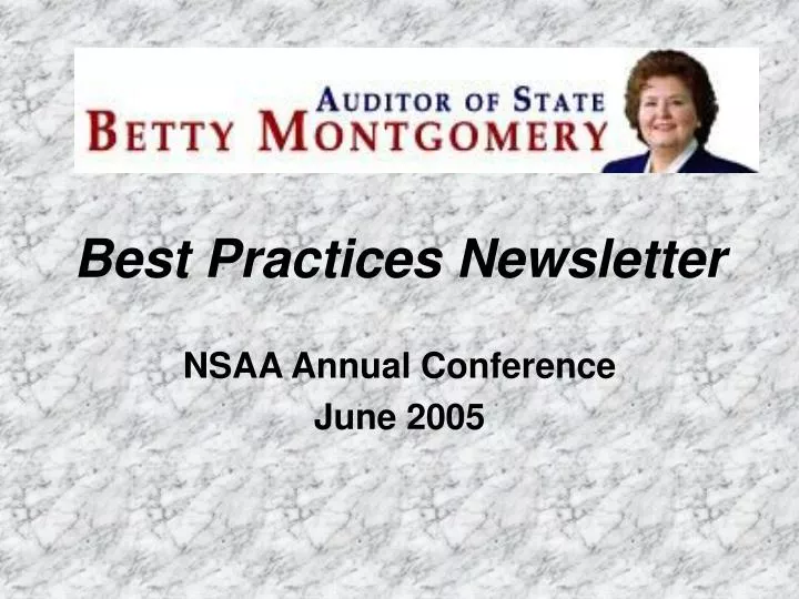 best practices newsletter