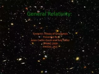 General Relativity: