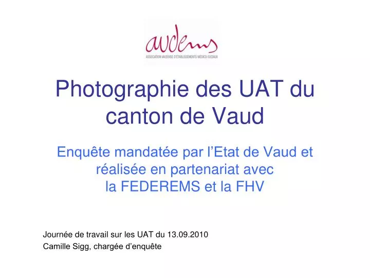 photographie des uat du canton de vaud