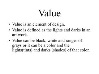 Value