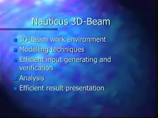 Nauticus 3D-Beam
