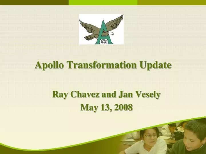 apollo transformation update