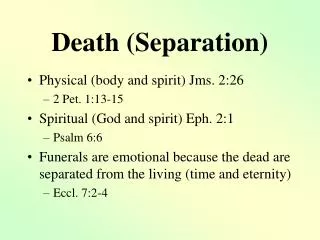 Death (Separation)