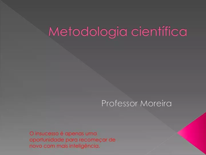 metodologia cient fica