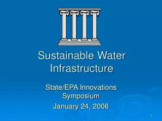 Sustainable Water Infrastructure