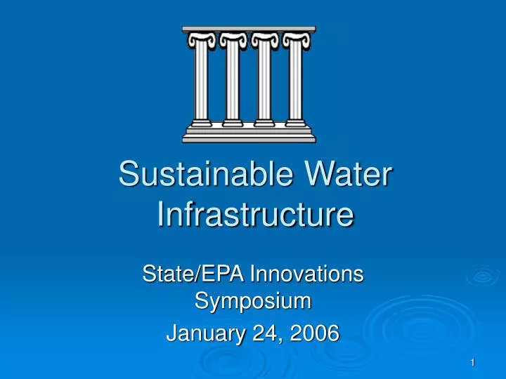 sustainable water infrastructure