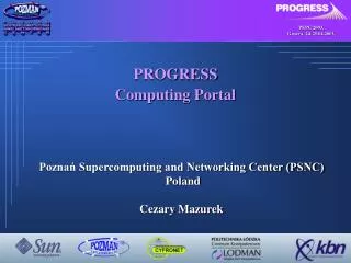 PROGRESS Computing Portal