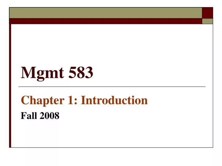 mgmt 583