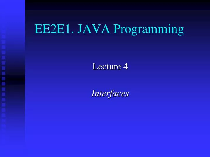 ee2e1 java programming
