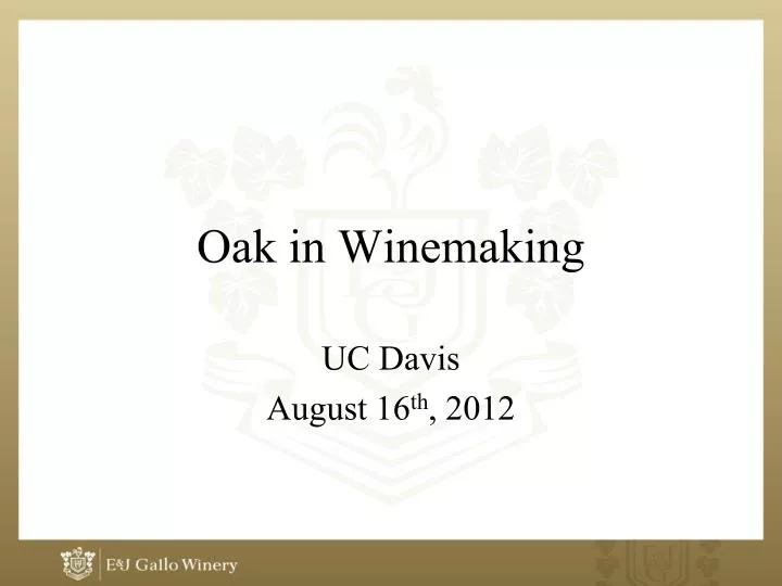 oak in winemaking