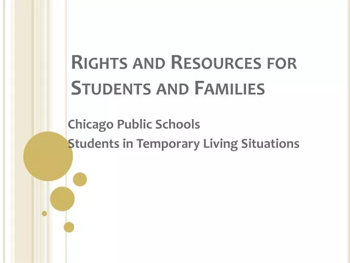 rights and resources for students and families