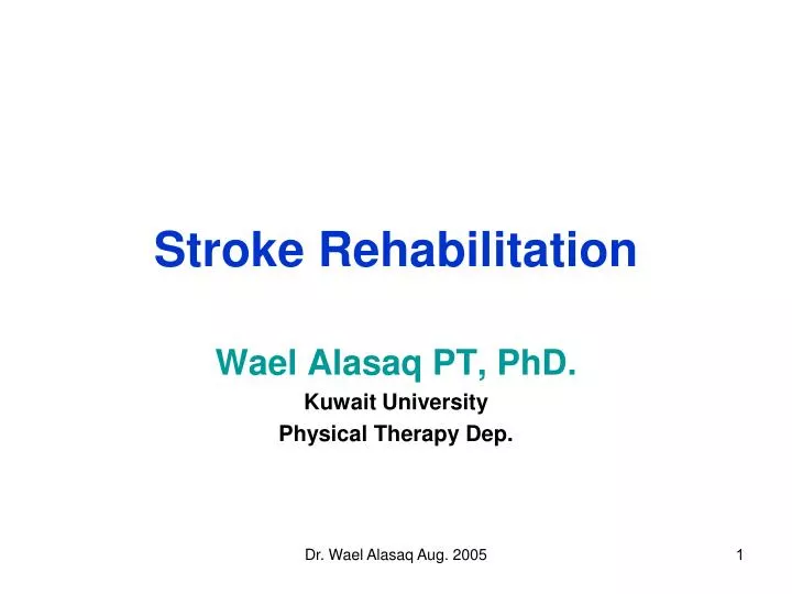 stroke rehabilitation