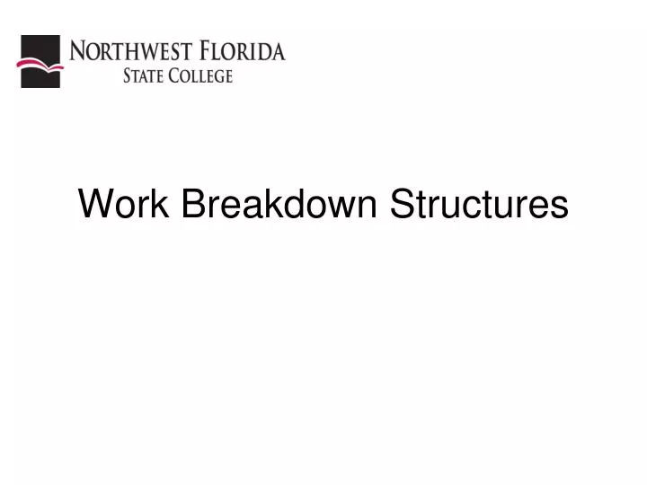 work breakdown structures