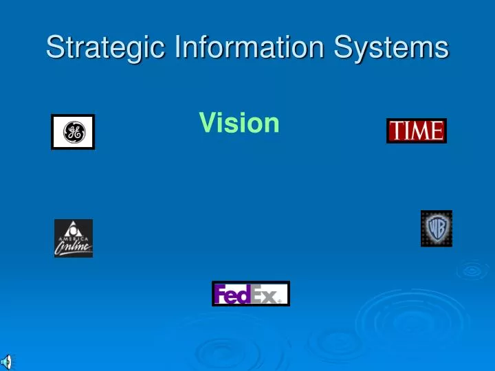 strategic information systems