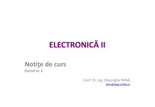 electro nic ii