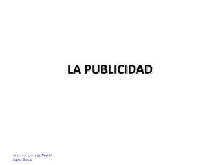 la publicidad