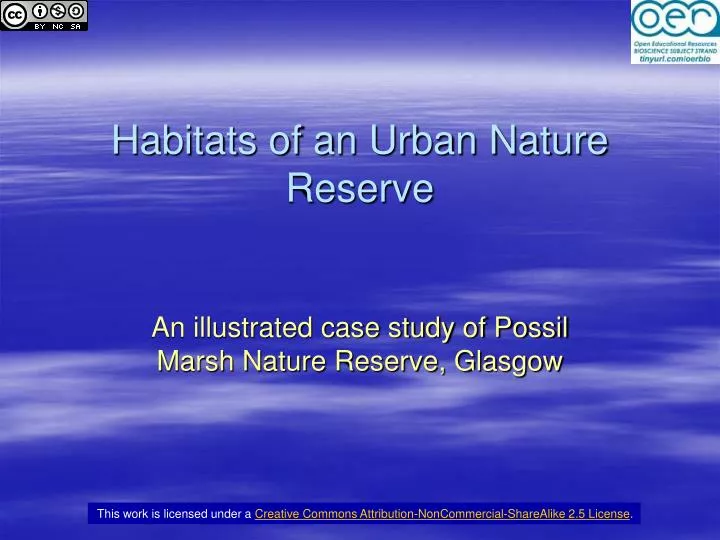 habitats of an urban nature reserve