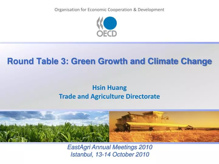 round table 3 green growth and climate change