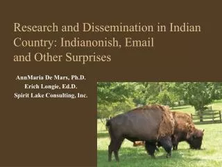 Research and Dissemination in Indian Country: Indianonish, Email and Other Surprises