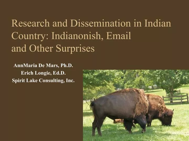 research and dissemination in indian country indianonish email and other surprises