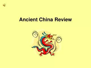 Ancient China Review