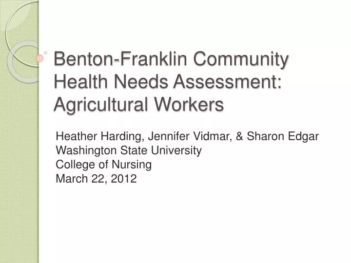 benton franklin community health needs assessment agricultural workers