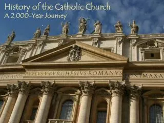 History of the Catholic Church A 2,000-Year Journey