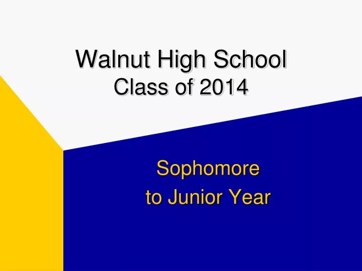 walnut high school class of 2014