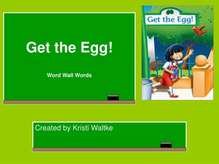 get the egg word wall words